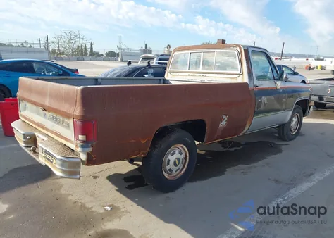 1984 Chevrolet C20 из США, поврежденный, VIN 1GCGC24M7EJ105702